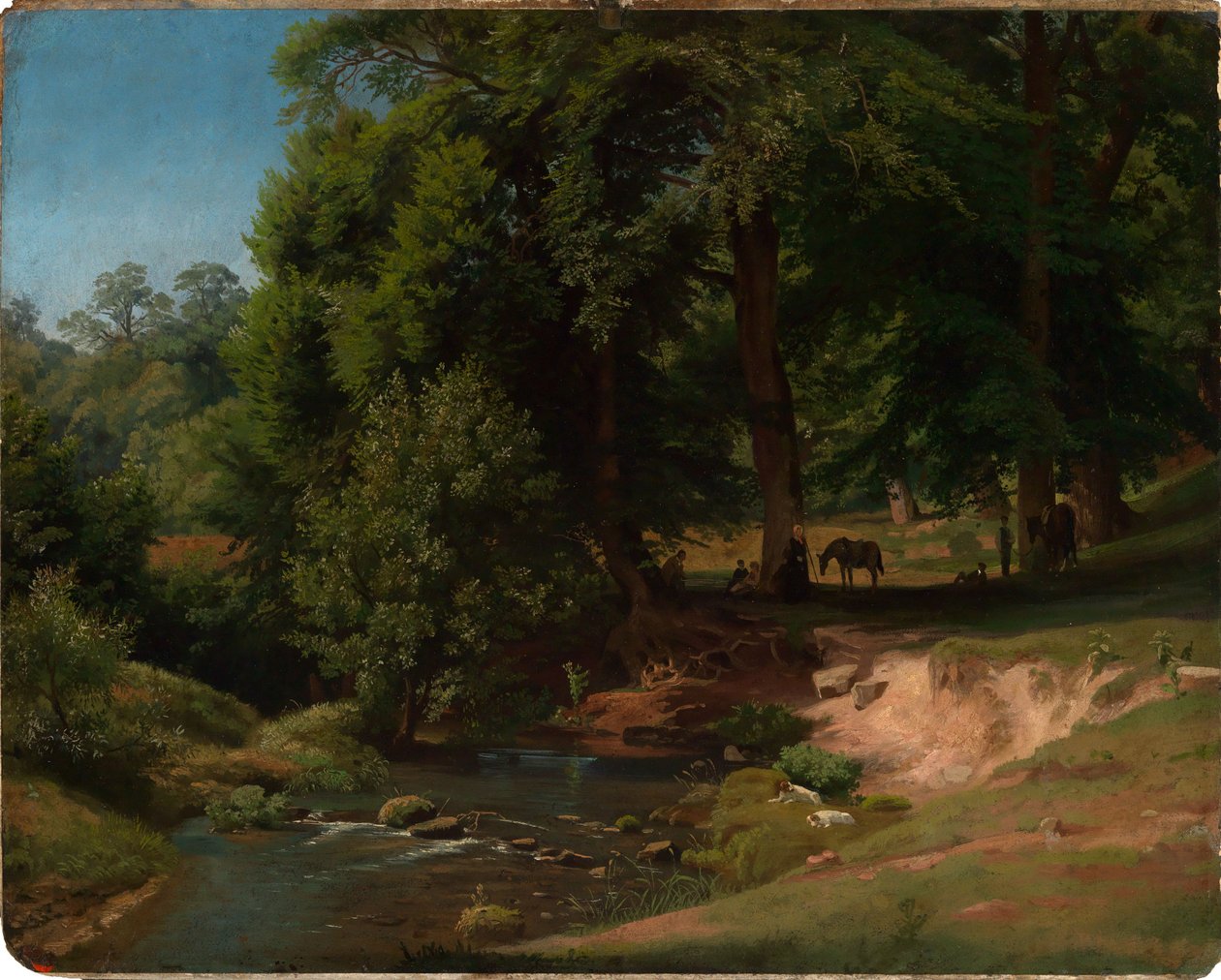 Vid Alb I (med vilande ryttare) av Johann Wilhelm Schirmer