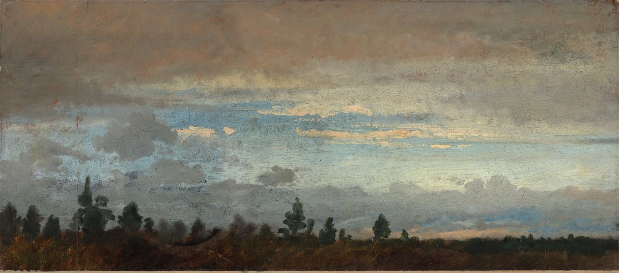 Molnig kvällshimmel av Johann Wilhelm Schirmer