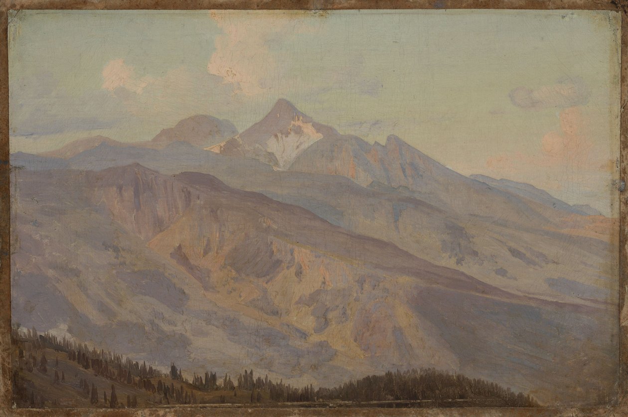 Utsikt över berg av Johann Wilhelm Schirmer