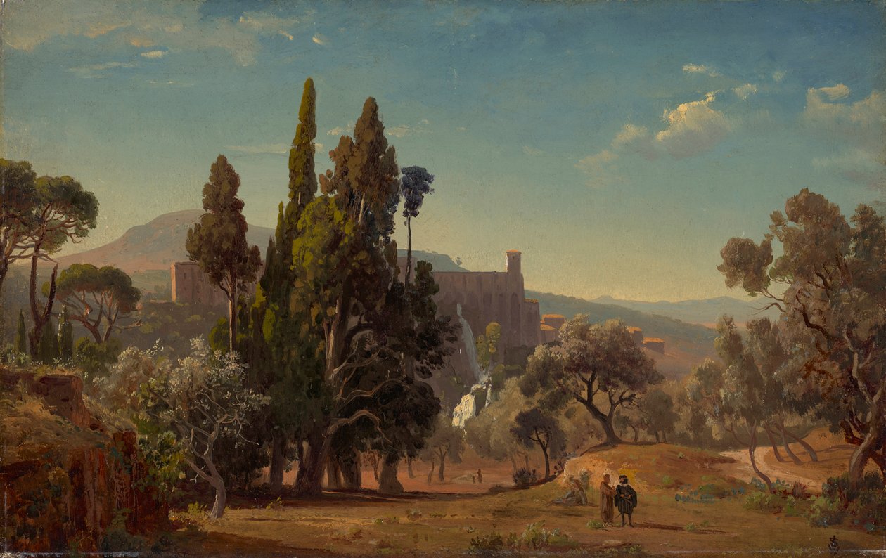 Vy över Tivoli av Johann Wilhelm Schirmer