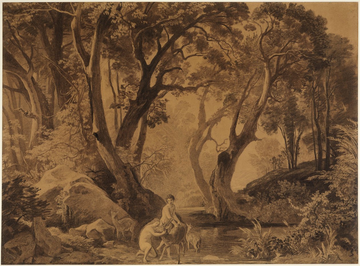 Inne i en urskog (I paradiset II) av Johann Wilhelm Schirmer