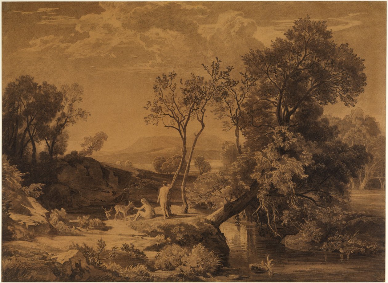 Paradiset som en vårmorgon (I paradiset I) av Johann Wilhelm Schirmer