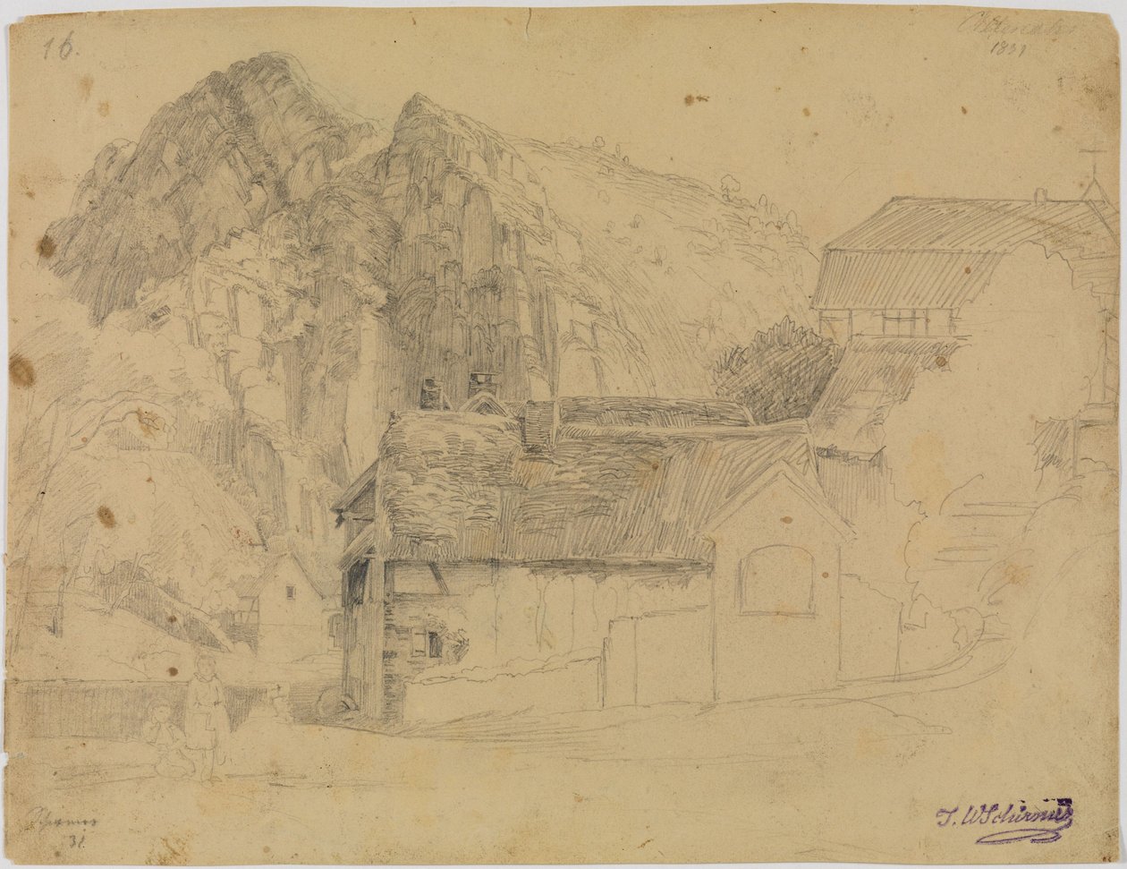 Heislei nära Altenahr av Johann Wilhelm Schirmer
