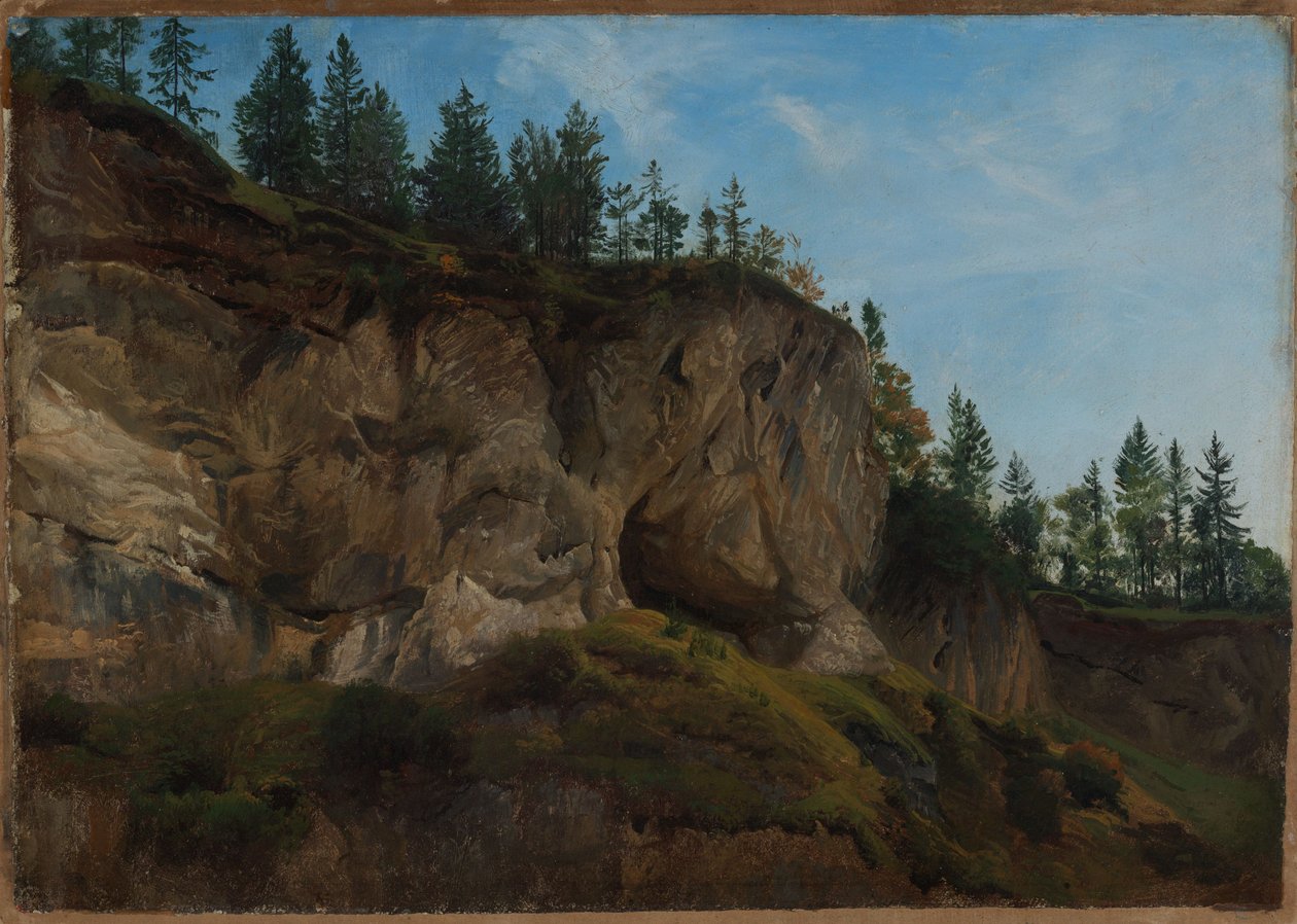 Klippbrant i Schweiz av Johann Wilhelm Schirmer