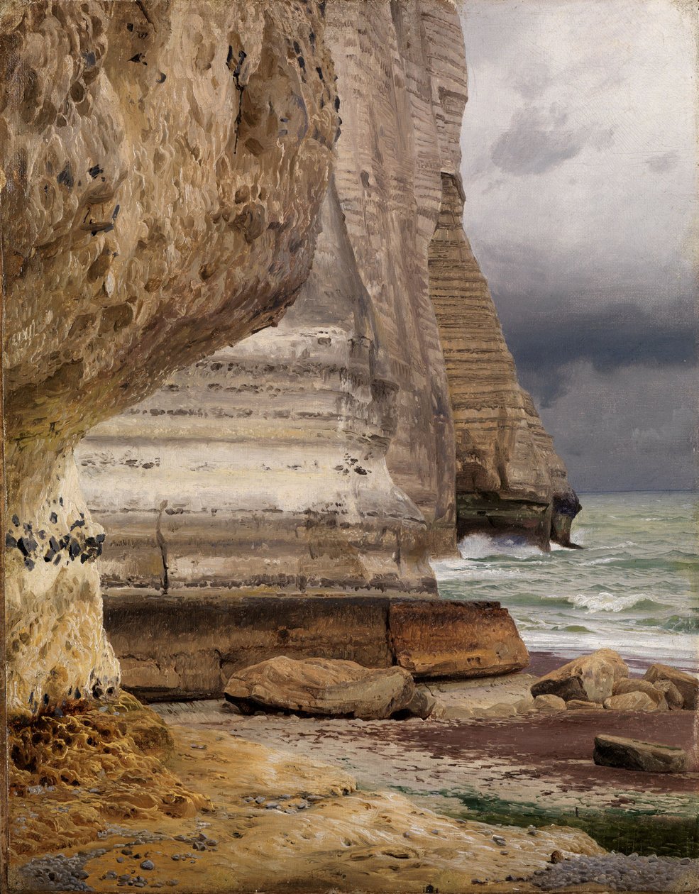 Klippkusten vid Etretat av Johann Wilhelm Schirmer