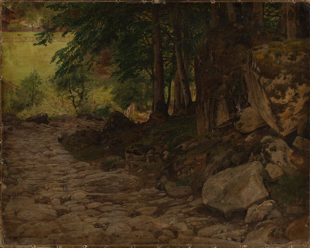 Stenstig i Schweiz av Johann Wilhelm Schirmer