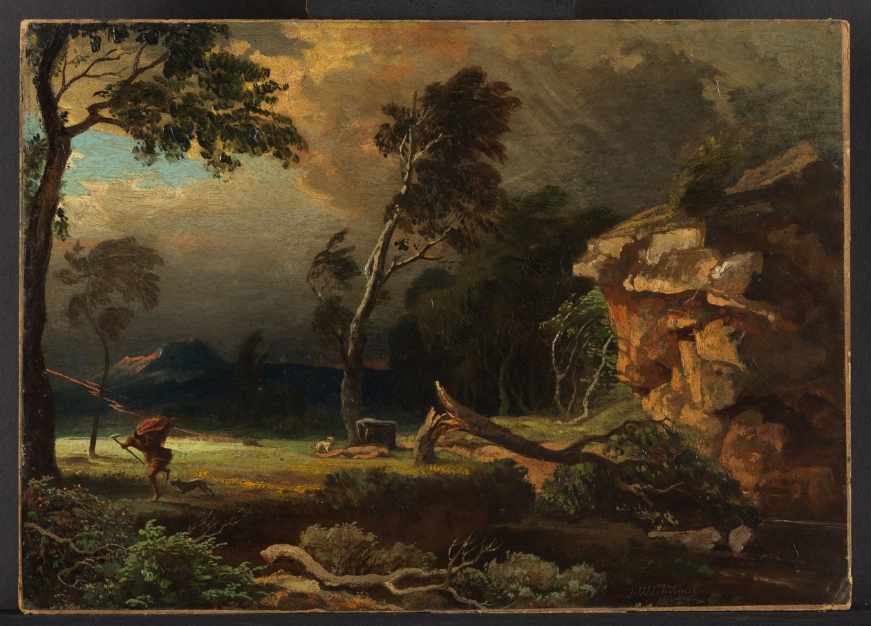 Kains flykt av Johann Wilhelm Schirmer