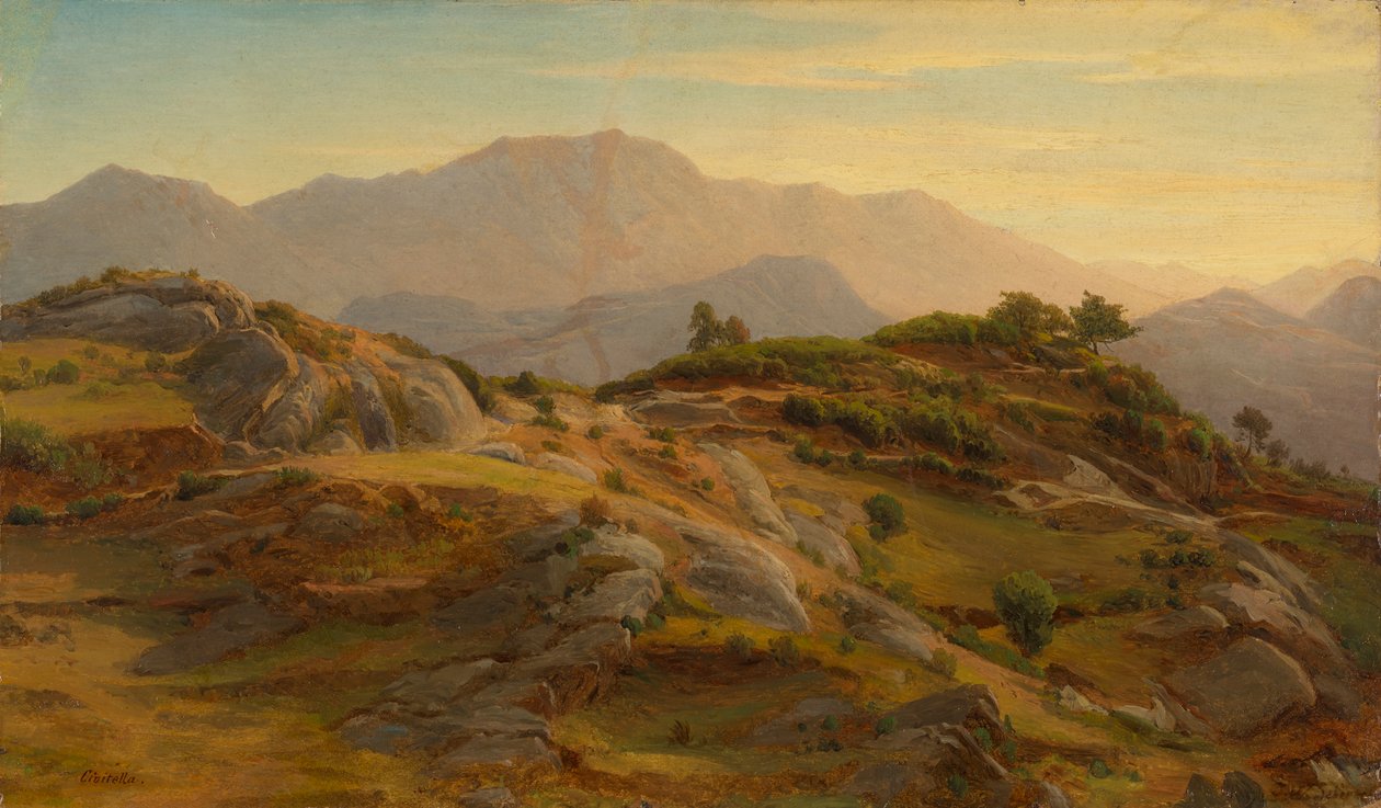 Landskap vid Civitella av Johann Wilhelm Schirmer