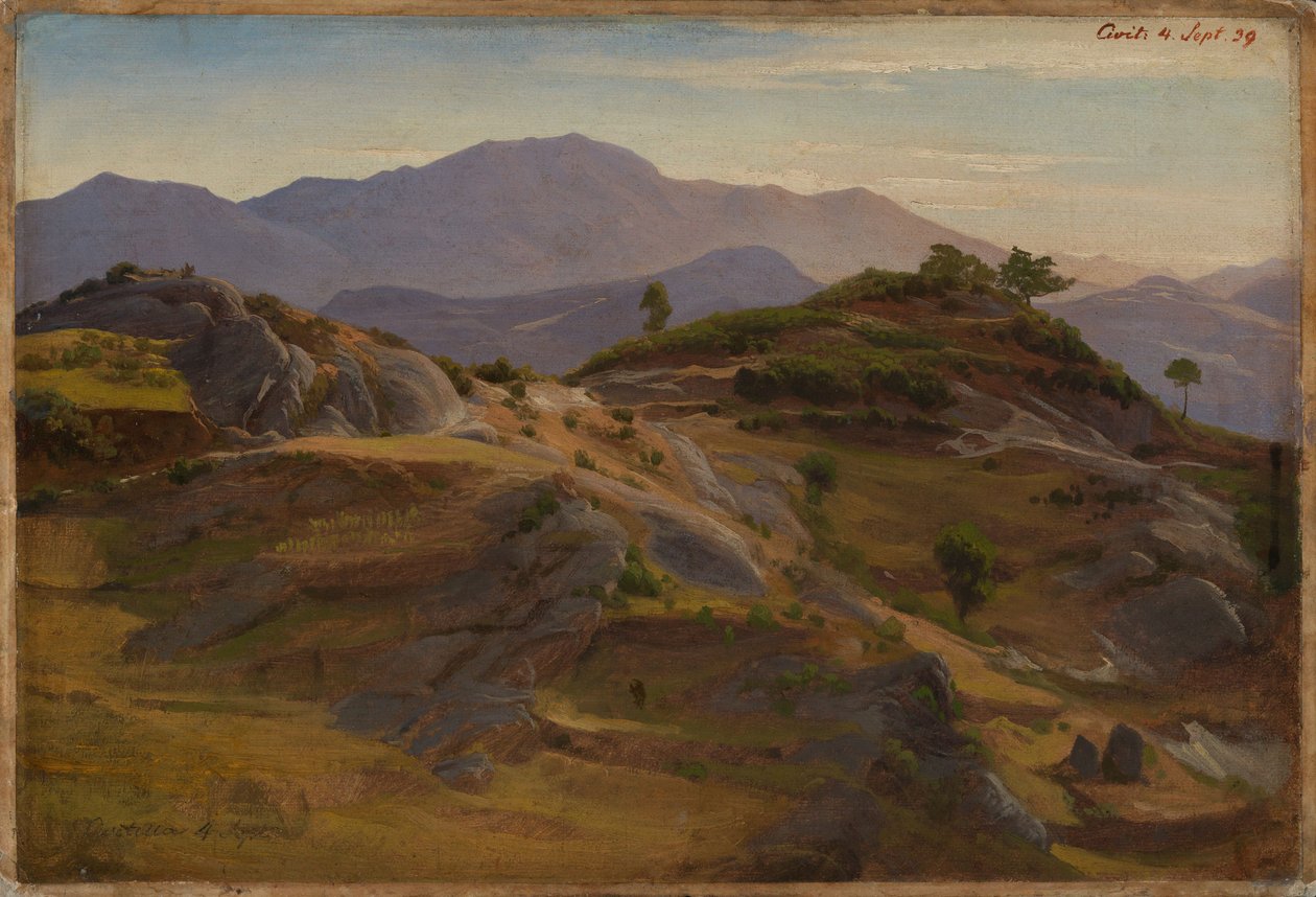 Landskapet vid Civitella av Johann Wilhelm Schirmer
