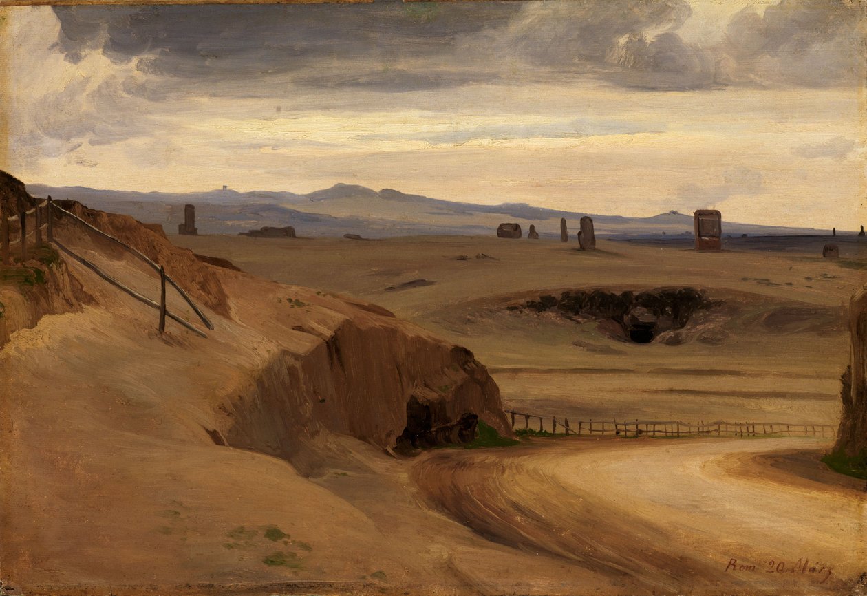 Utsikt över den romerska Campagnan av Johann Wilhelm Schirmer
