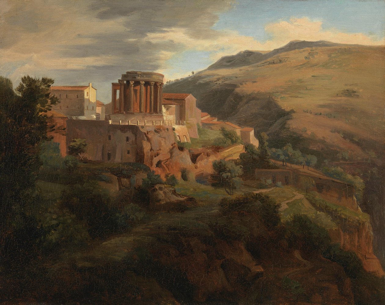 Tivoli med Vestas tempel av Johann Wilhelm Schirmer