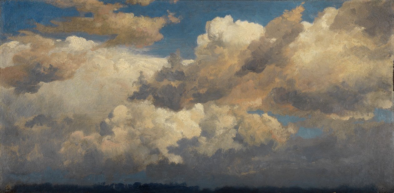 Molnstudie av Johann Wilhelm Schirmer