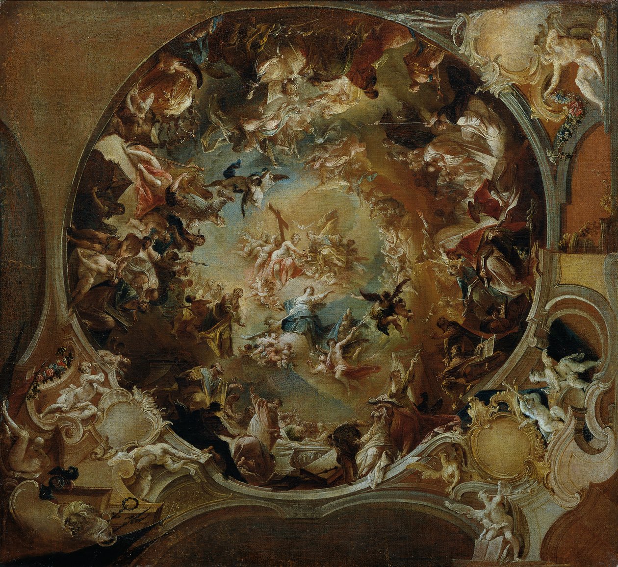 Marias antagande av Johann Wolfgang Baumgartner