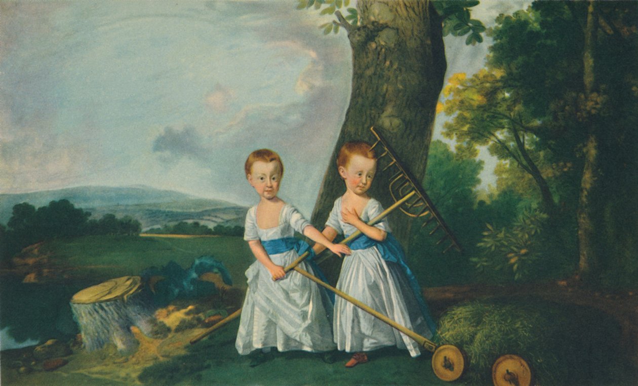 Barnklänning: The Blunt Boys, ca 1767, 1948. av Johan Joseph Zoffany