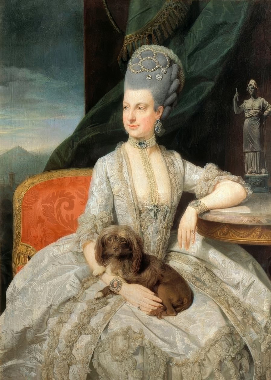 Marie Christine från. Österrike / Zoffany av Johan Joseph Zoffany