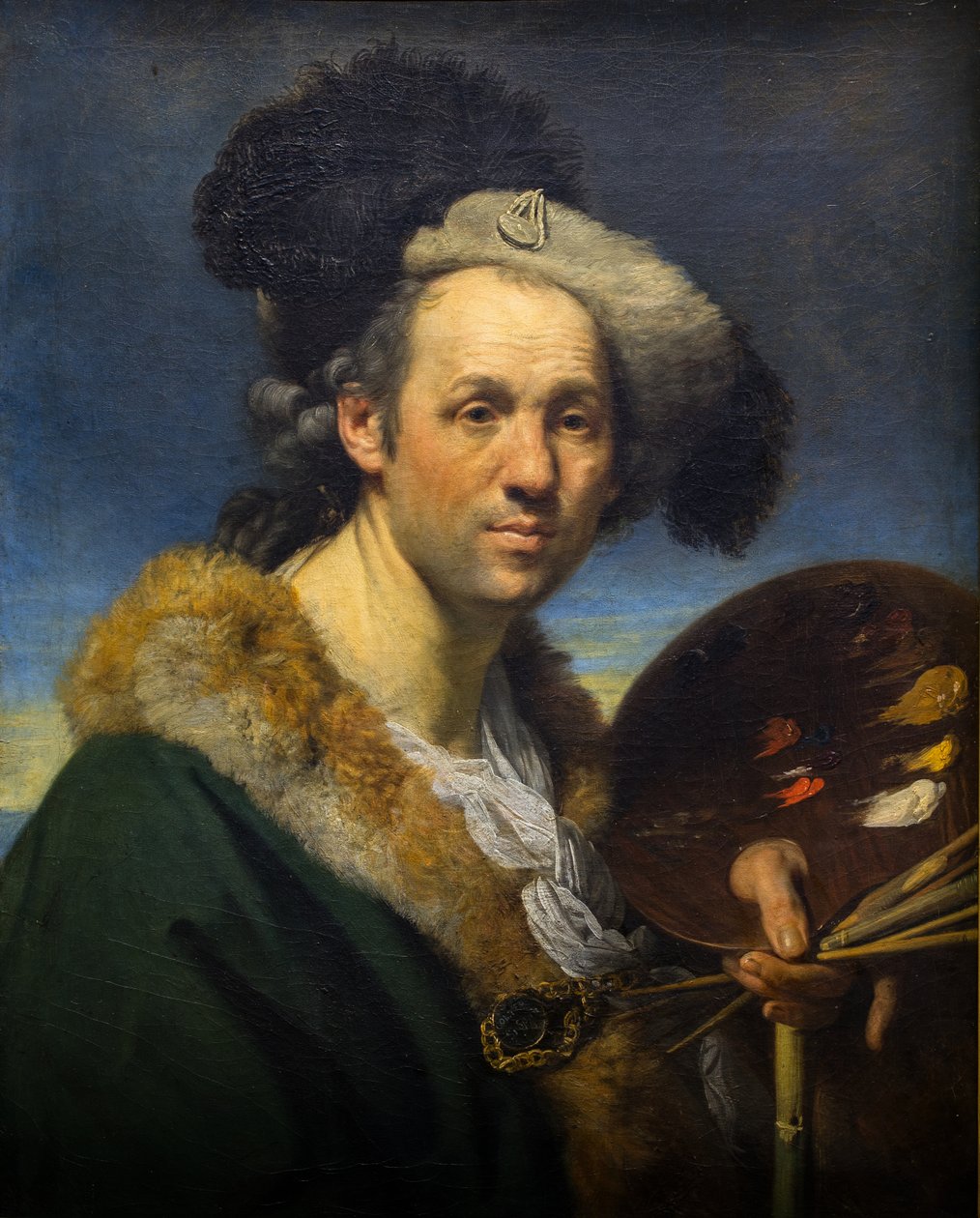 Självporträtt med palett av Johann Zoffany
