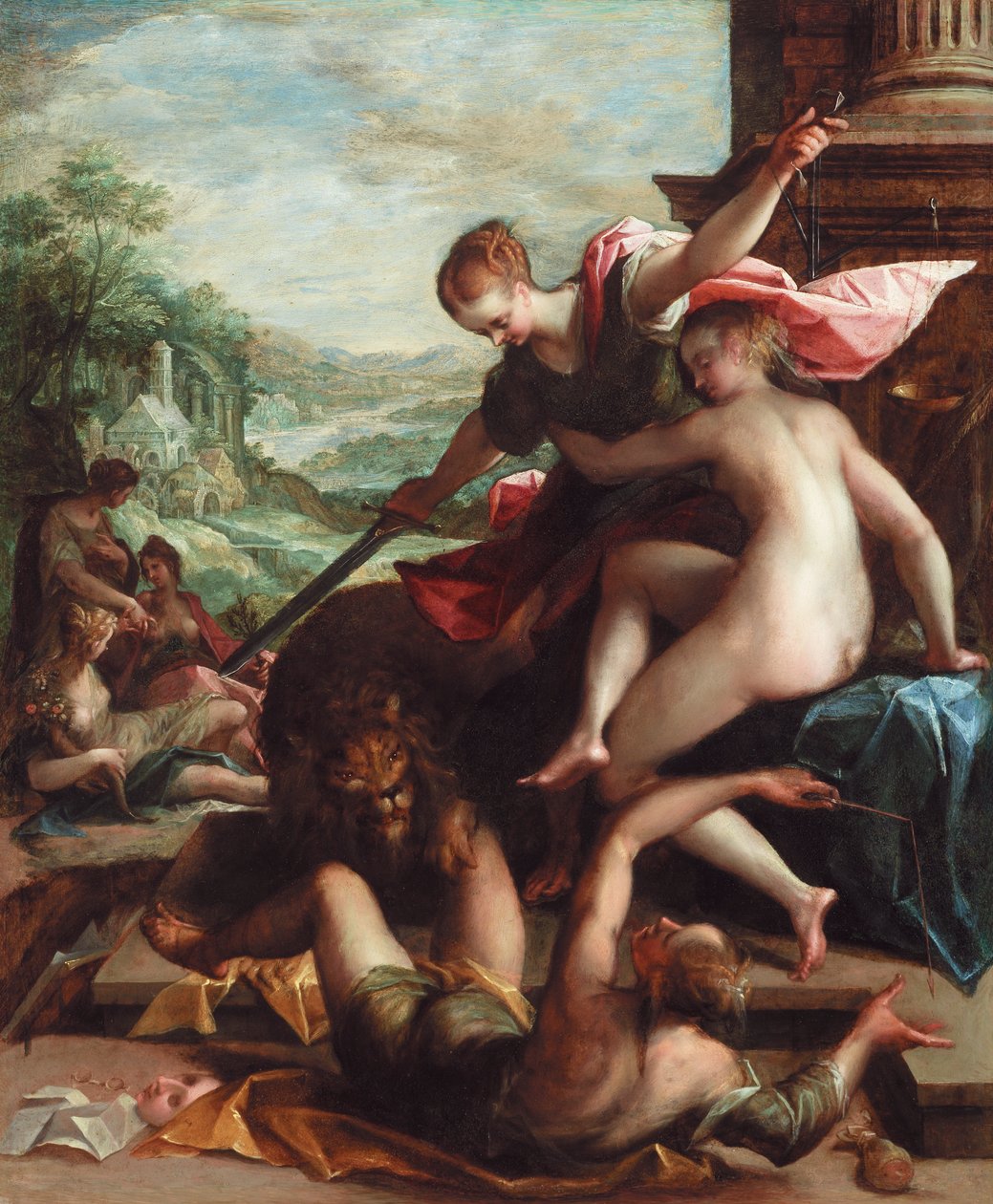 The Triumph of Truth, ca 1598 (olja på koppar) av Johann or Hans von Aachen