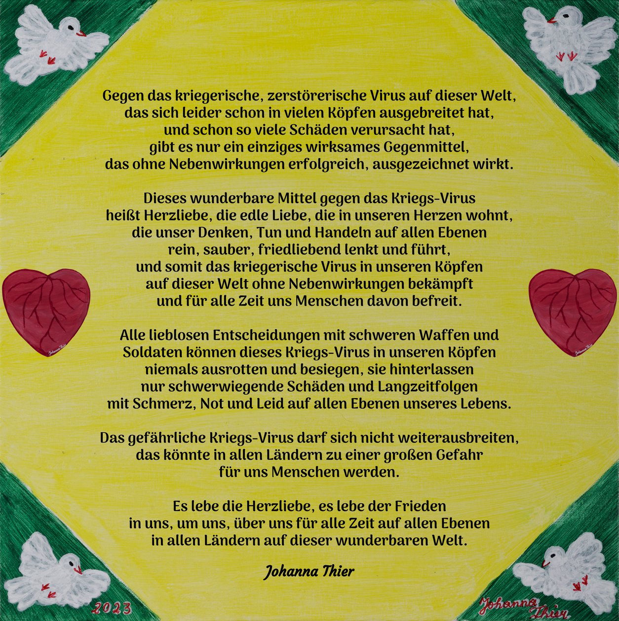 Hjärtkärlekens mirakel av Johanna Thier