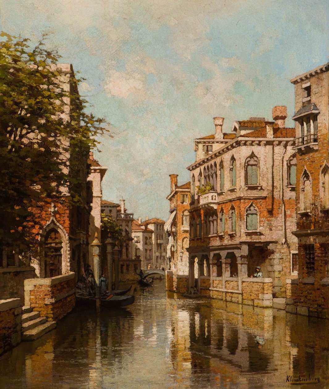 Kanalen i Venedig av Johannes Karel Christian Klinkenberg