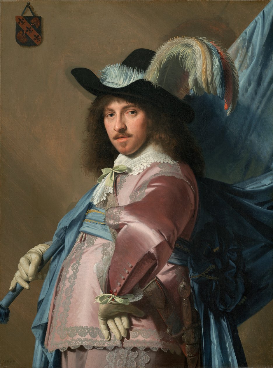 Andries Stilte as a Standard Bearer av Johannes Cornelisz. Verspronck