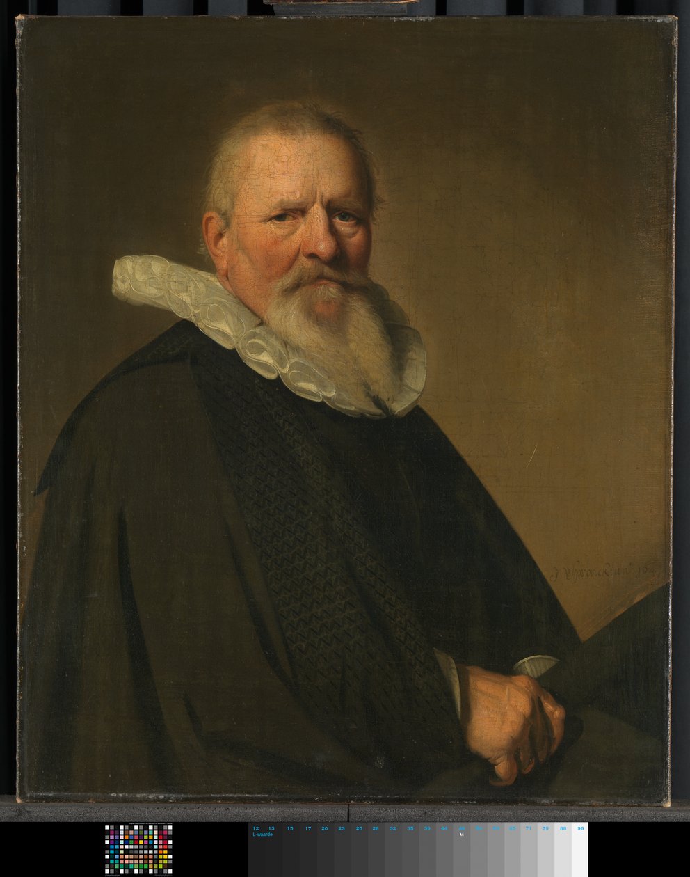 Pieter Jacobsz Schout (1570-1645). Borgmästare i Haarlem av Johannes Cornelisz. Verspronck