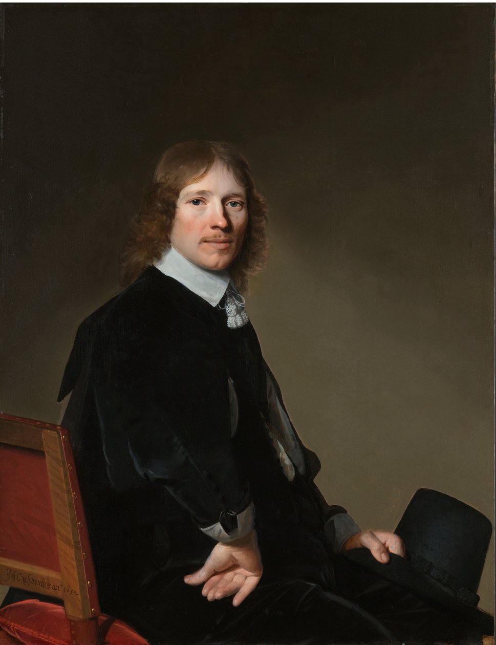Porträtt av Eduard Wallis (1621-1684) av Johannes Cornelisz. Verspronck