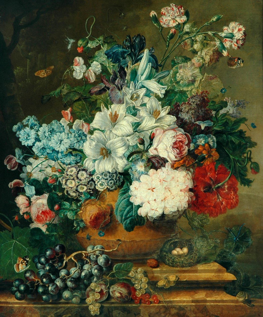 Blomsterstycke, 1806 av Johannes Lindhorst