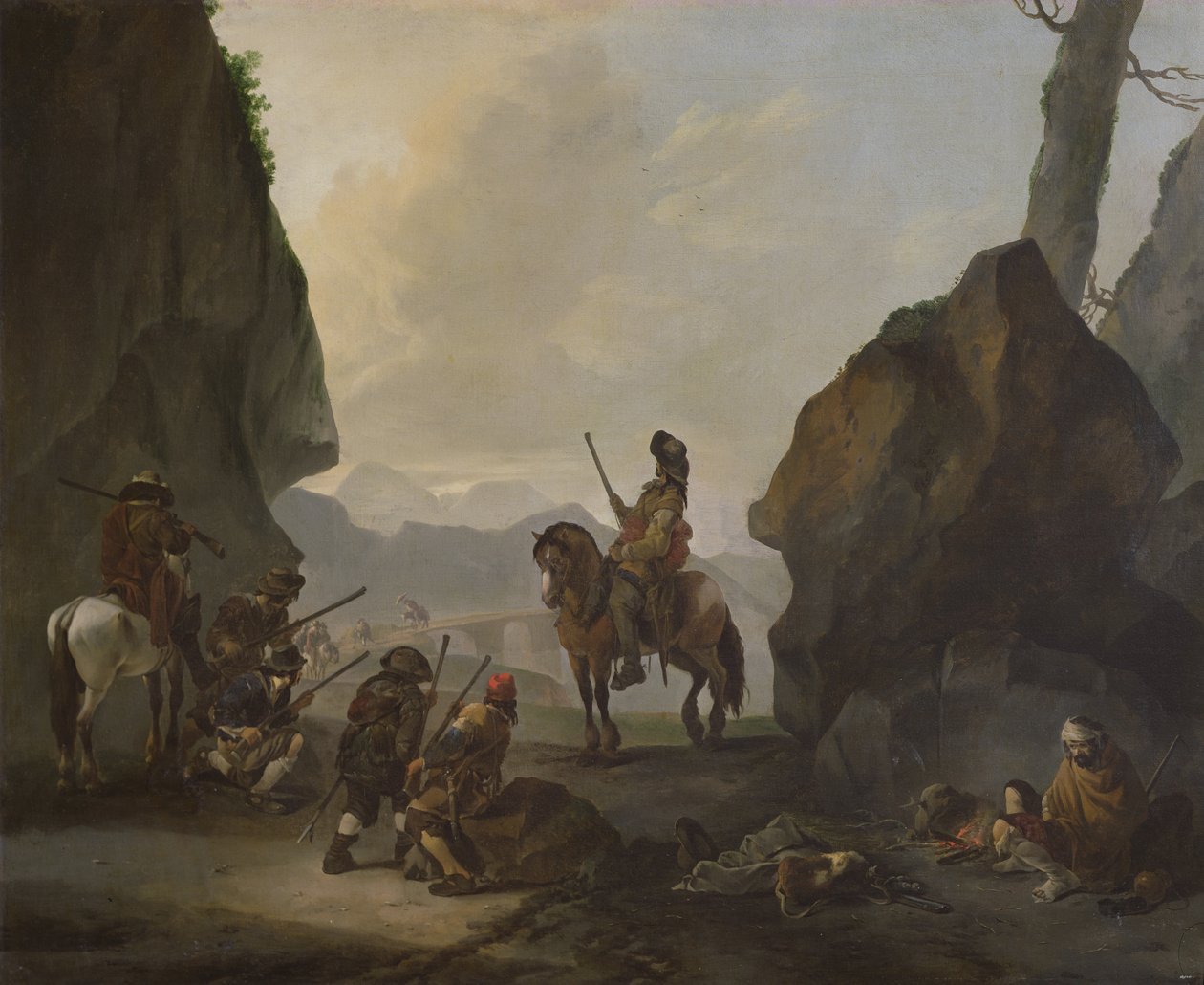 Tjuvar på utkik av Johannes Lingelbach