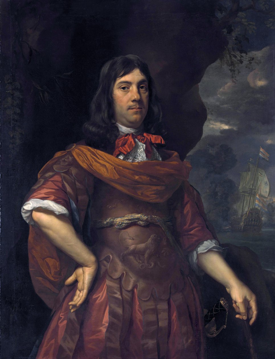 Porträtt av Cornelis Tromp (1629-1691) av Johannes Mytens