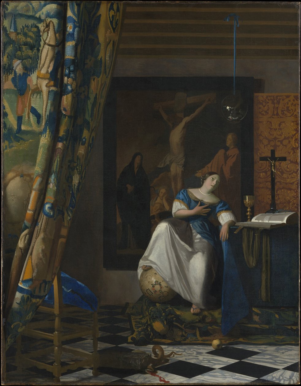 Allegori över den katolska tron av Jan Vermeer van Delft