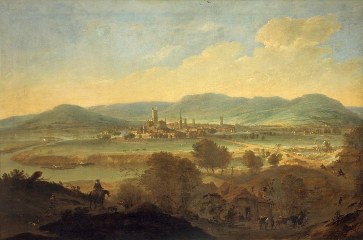 Utsikt över Gloucester från nordväst, ca 1675-85 av Johannes Vorsterman