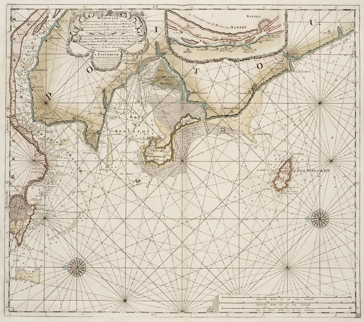 Mündung der Loire av Johannes van Keulen