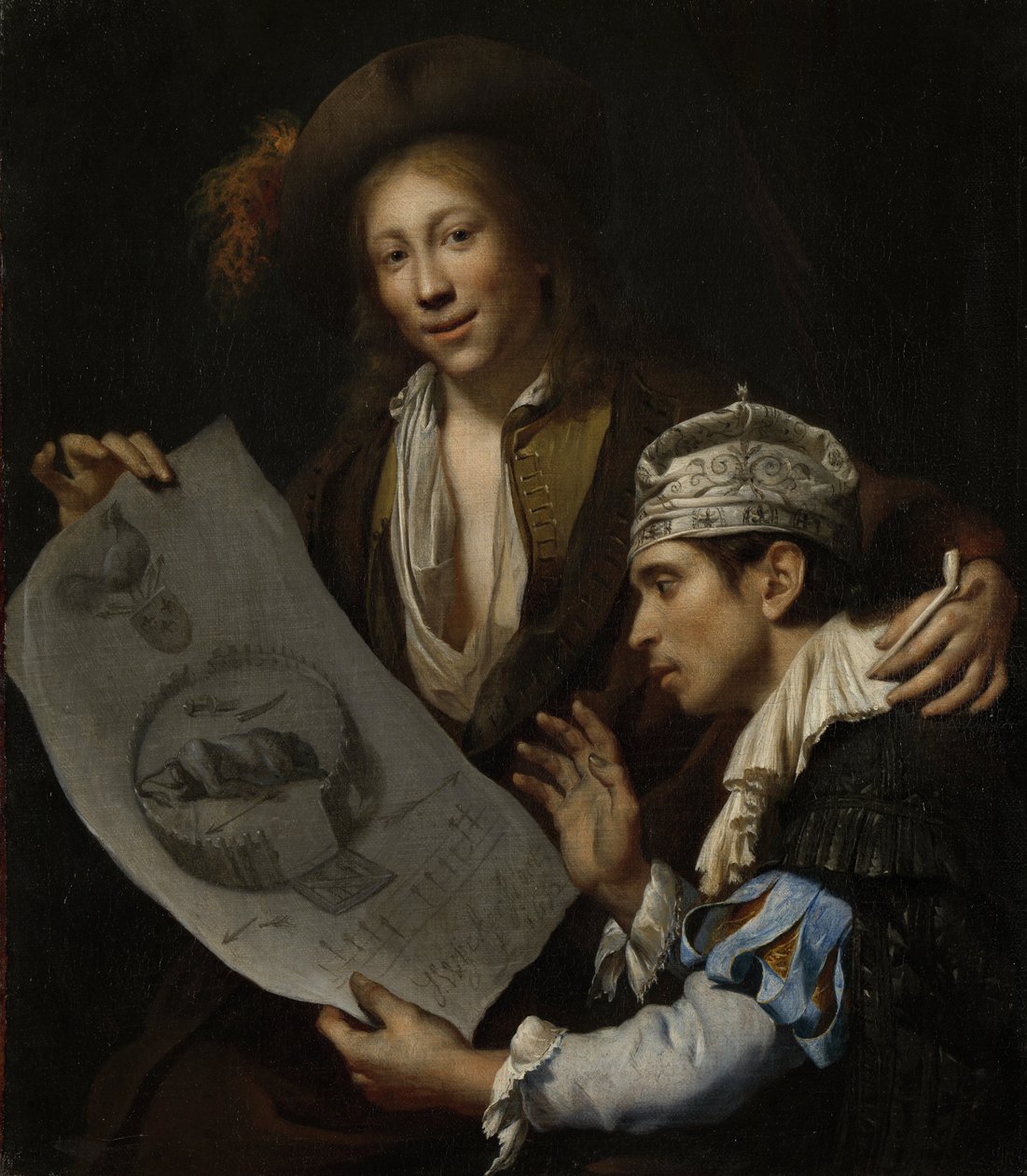 Allegori om den franska invasionen 1672 av Johannes van Wijckersloot