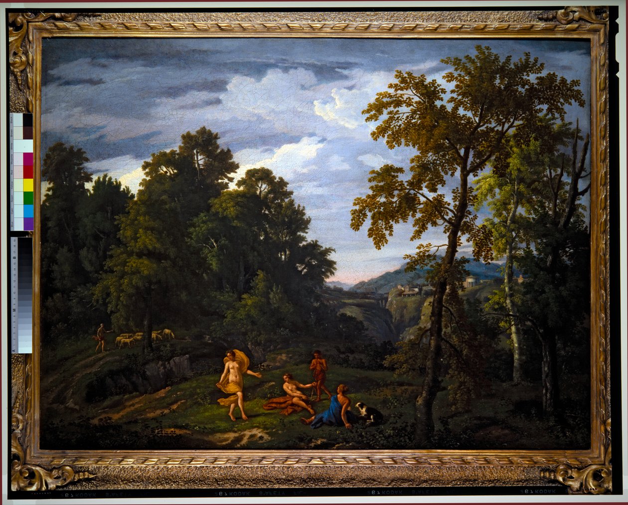 Landskap med klassiska figurer (målning) av Johannes (1646 c.1726) Glauber