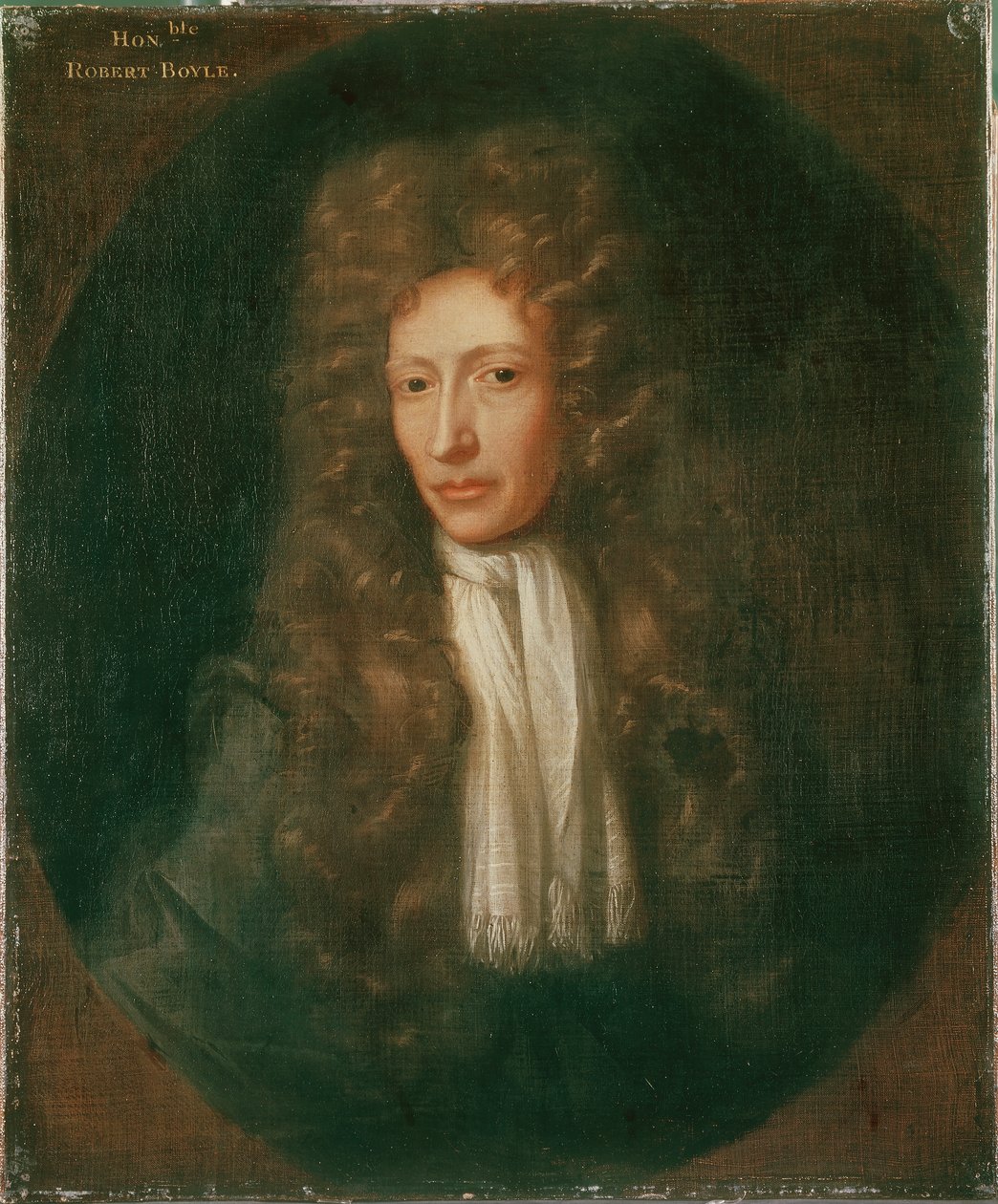 Porträtt av Robert Boyle (olja på duk) av Johannes (after) Kerseboom