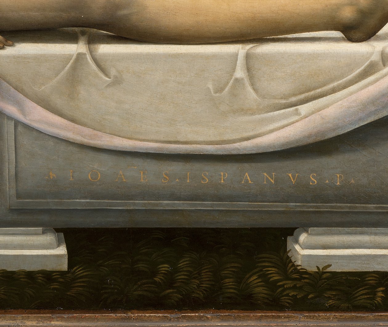 Klagosång, detalj, c.1490-1510 av Johannes (fl.16th century) Hispanus