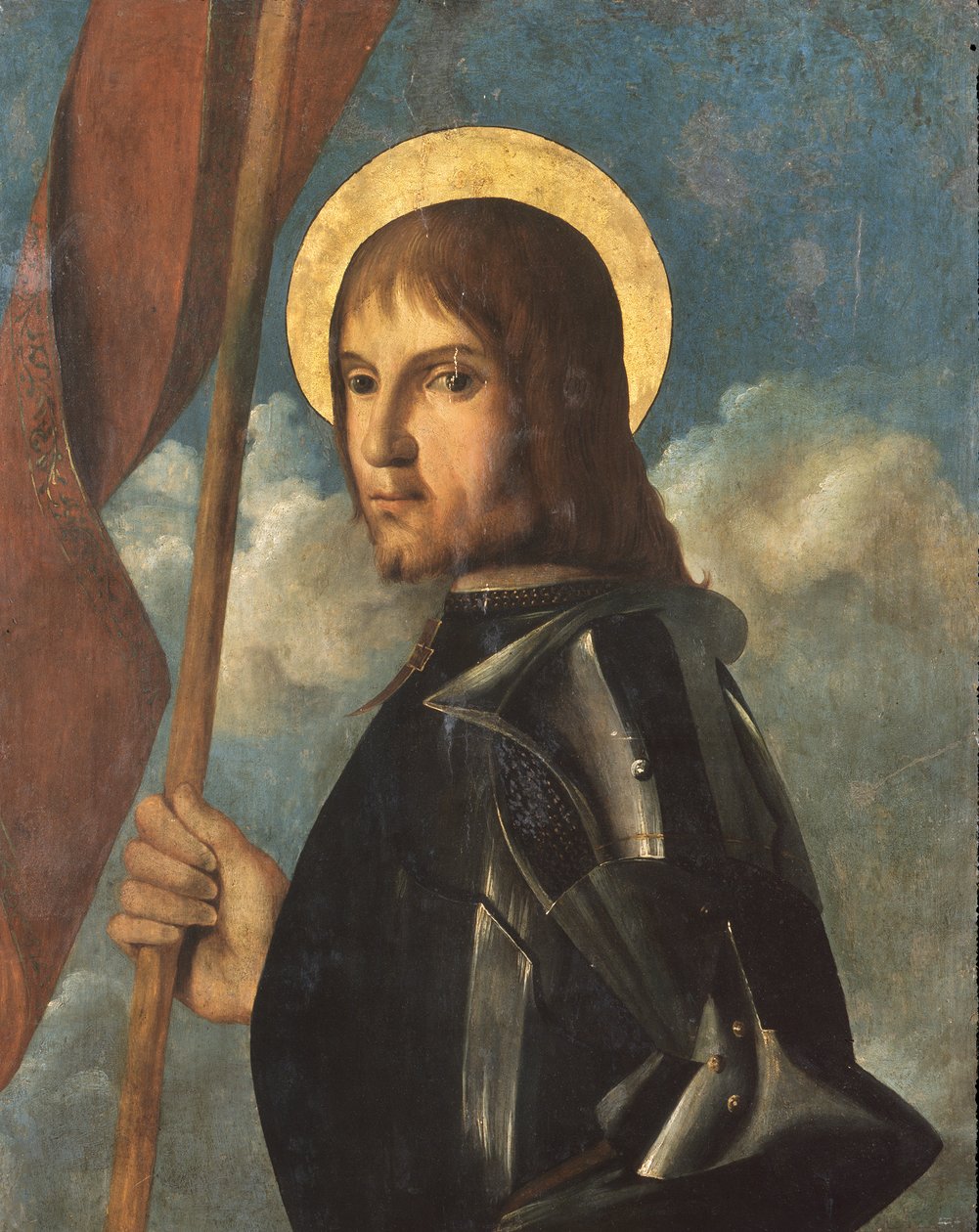 Warrior Saint, ca 1506 (olja på panel) av Johannes (fl.16th century) Hispanus
