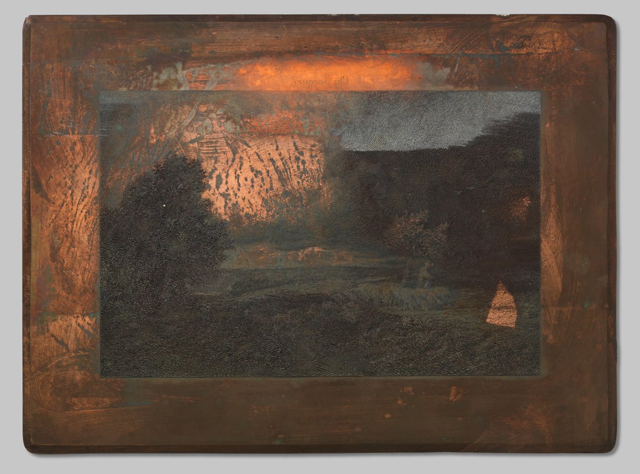 Landskap med fårhjord av Johannes Arnoldus Boland (signed by artist)