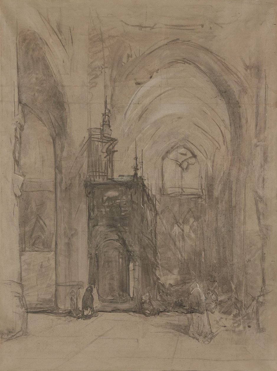 Vy över oxalen av St Janskerk i 