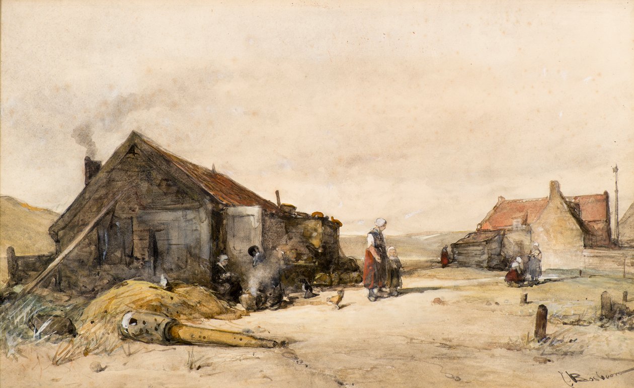 Gamla hus av Johannes Bosboom