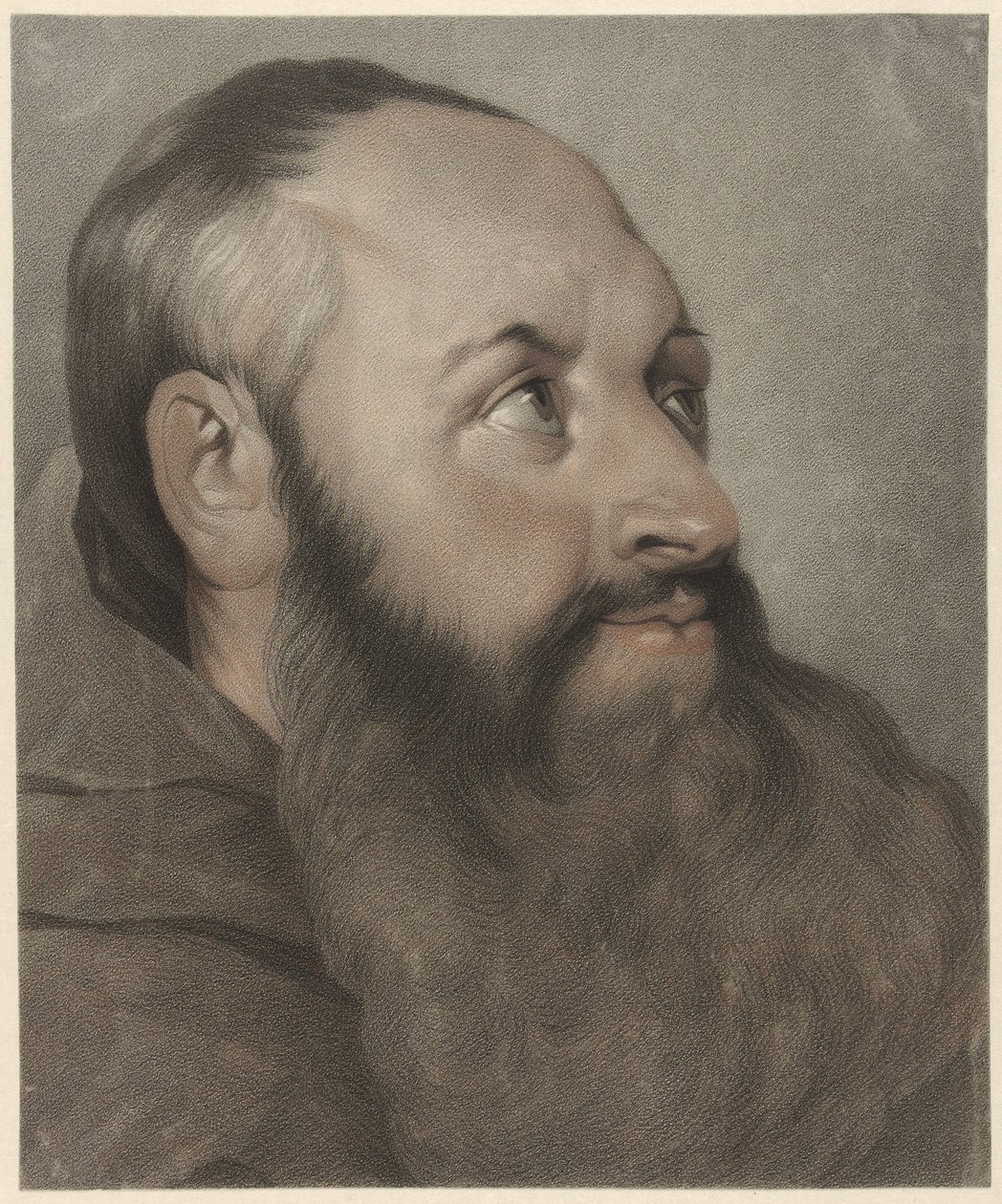 Monk, till höger, tittar upp av Johannes Cornelis Mertens