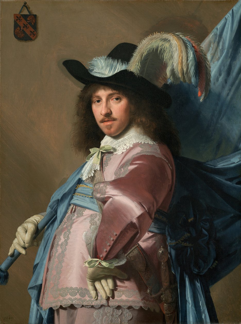 Andries Stilte som fanbärare av Johannes Cornelisz Verspronck
