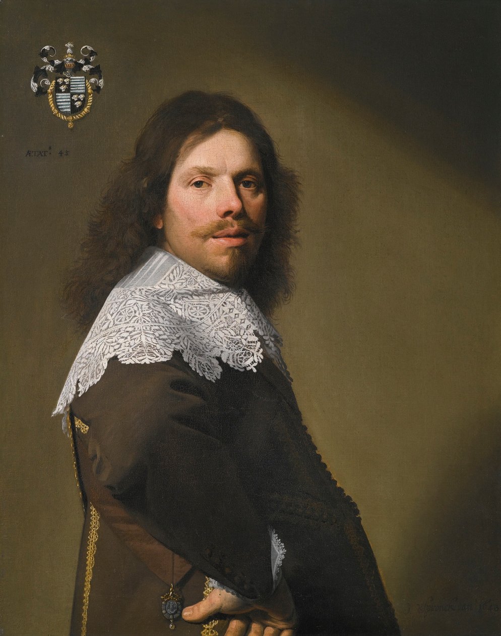 Porträtt av Cornelis Montigny de Glarges av Johannes Cornelisz Verspronck