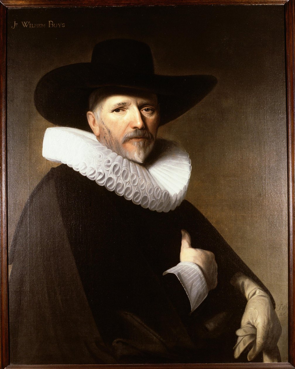 Porträtt av Willem Reyniersz, köpare av Johannes Cornelisz Verspronck