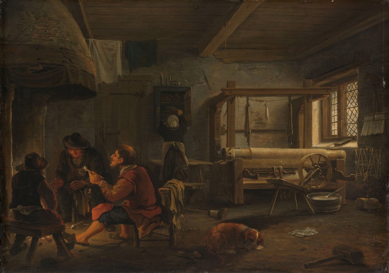 En vävarverkstad av Johannes Dircksz. van Oudenrogge