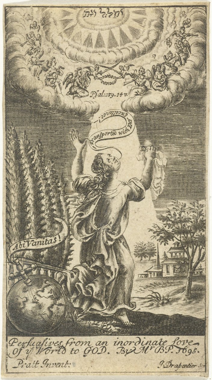 Kvinnan tas upp till himlen av Johannes Drappentier (voor 1669 na 1713)