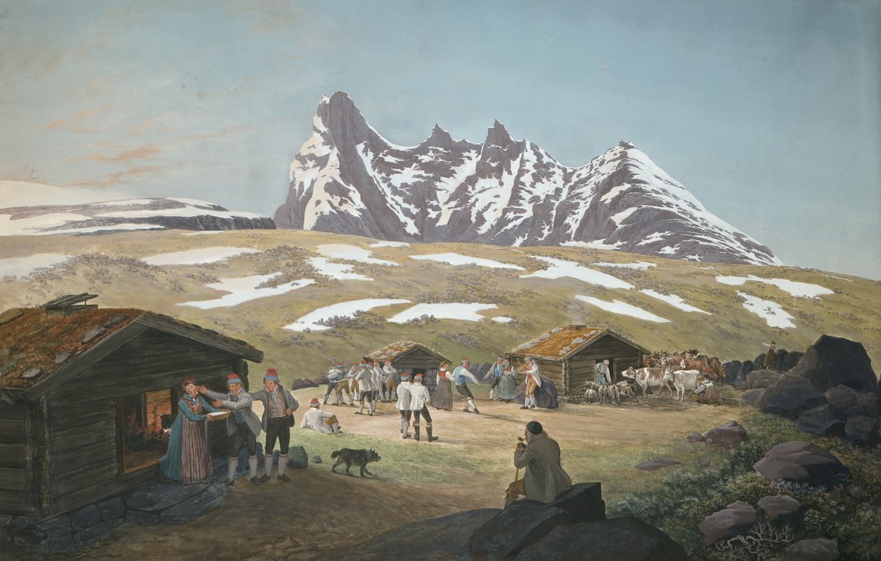 Betesliv under Skagastølstindane av Johannes Flintoe