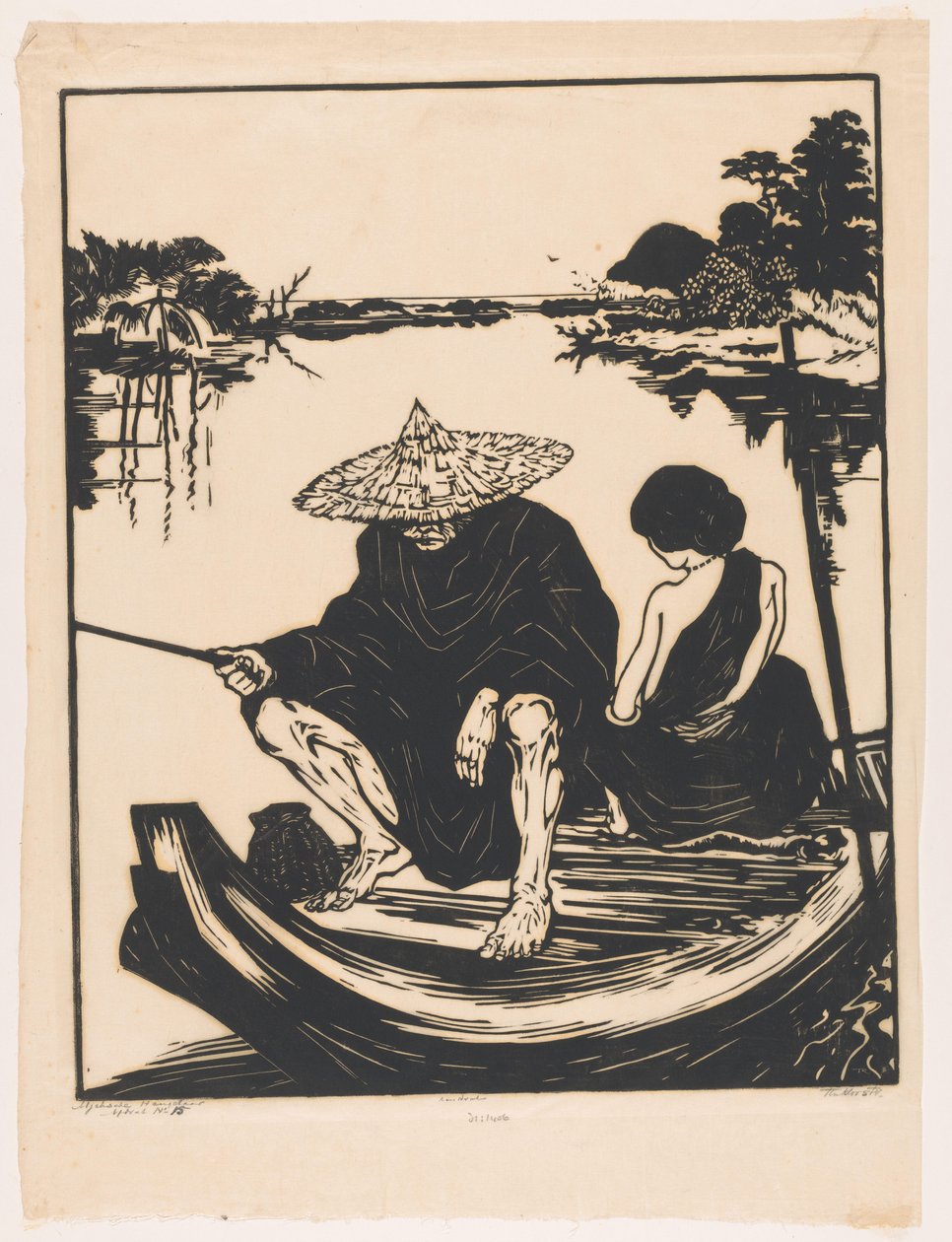 Aceh angler (originaltitel på objektet) av Johannes Frederik Engelbert ten Klooster (signed by artist)