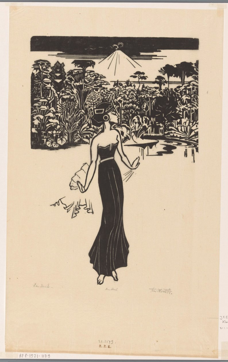Danseres (originaltitel på objekt) av Johannes Frederik Engelbert ten Klooster (signed by artist)