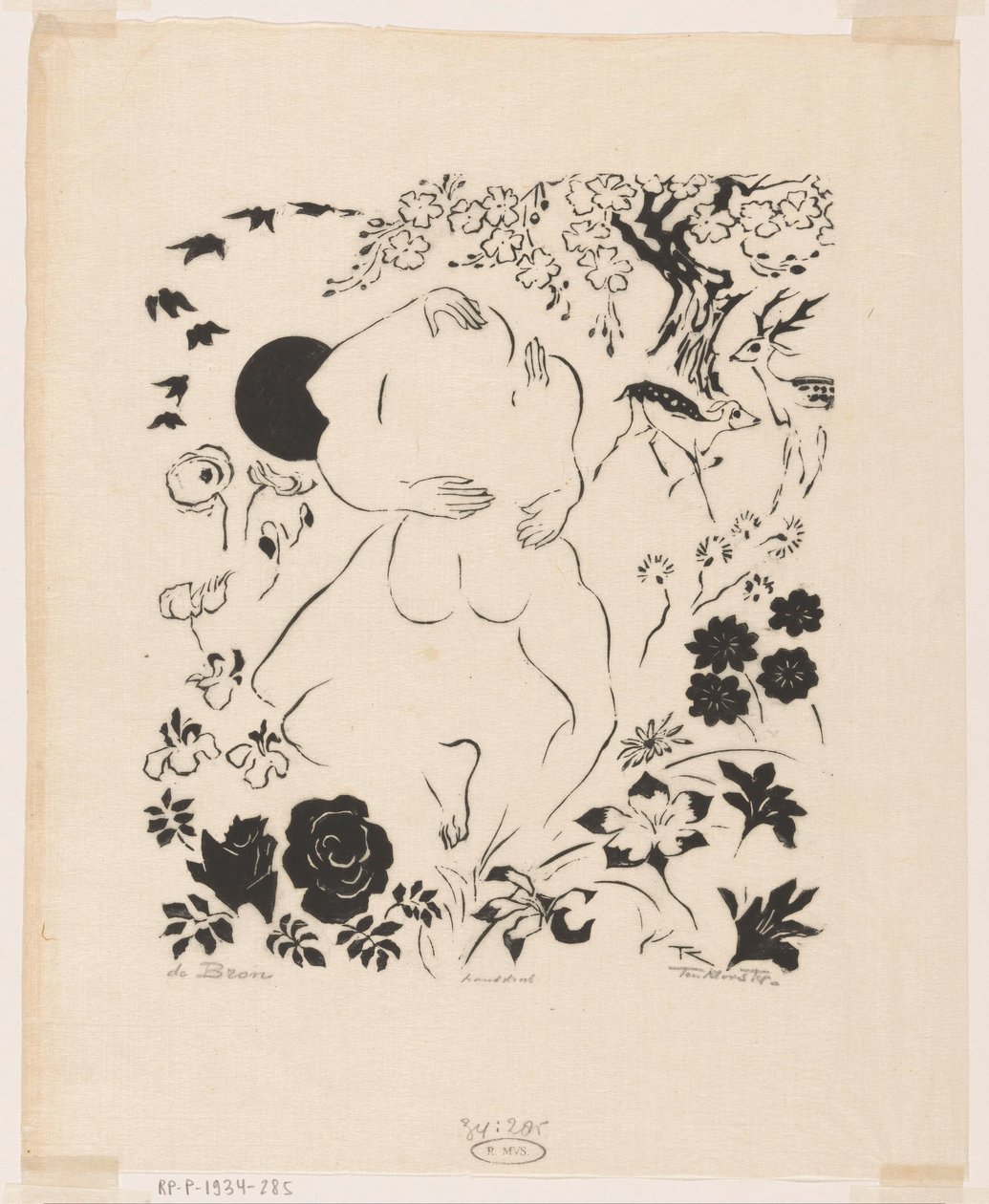 De bron (originaltitel på objekt) av Johannes Frederik Engelbert ten Klooster (signed by artist)